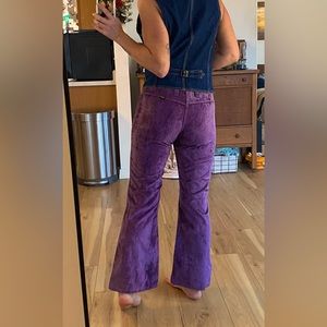RARE! Vintage maverick crushed velvet bell bottoms great condition